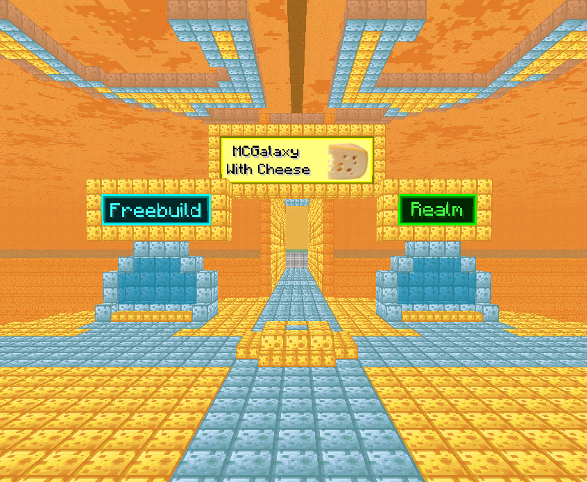 The main level of MCGalaxy With Cheese as of 8/15/23.